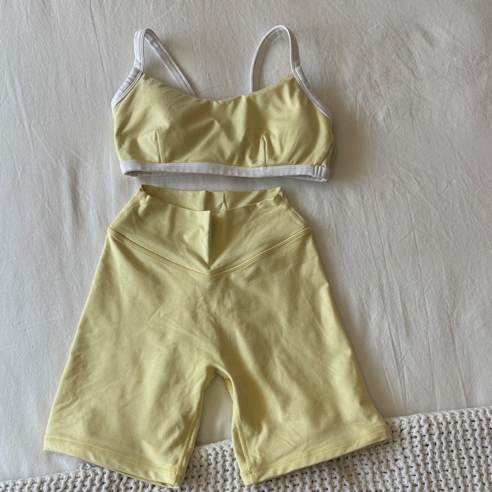 Dream Heather Sports Bra & short SUNBEAM COLOR SET